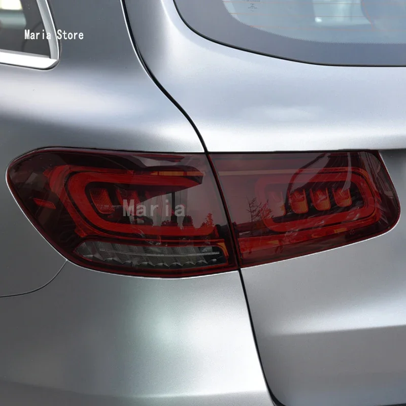 لبنز GLC الفئة 2015-2023 سيارة العلوي طبقة رقيقة واقية كشافات استعادة شفافة سوداء بولي يوريثان ضوء ملصق الملحقات