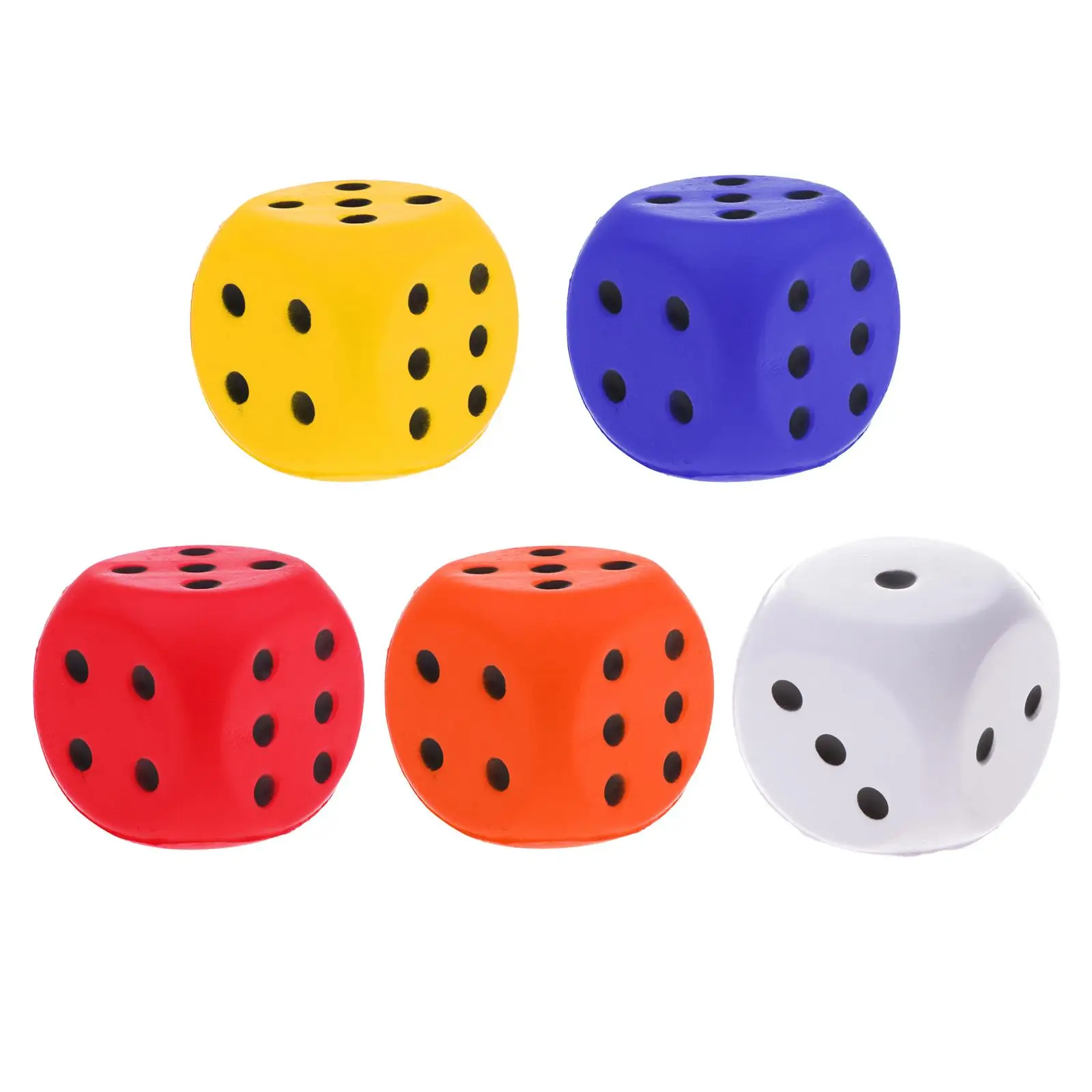 4cm Sponge Dices Dot Dices 6 Sided Foam Dices Early Math Skills Party Favors for for Carnival School Supplies Party Favors