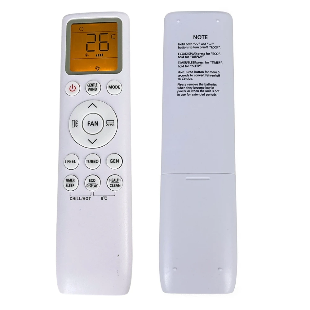 New Remote Control Replacement For TCL Air Conditioner Fahrenheit Celsius Convert Cool And Heat With Backlit