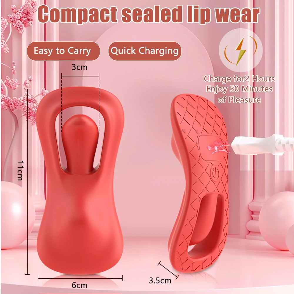 APP Wearable Vibrator In Panties Tongue Licking Clit Stimulator Vibrating Female Masturbator Vagina Orgasm Adults Sex Toys view 5