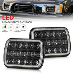 Prostokątne reflektory LED H6054 5x7 7x6 cali H4 6054 H5054 do S10 Blazer Express Van/Wrangler YJ XJ Cherokee Truck Van