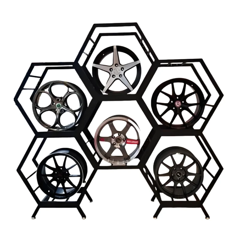 Hot Sale Car Wheel Rack 4s Shop Display Rack Motorcycle Wheel Display Rack for Car Modification Shop Showcase