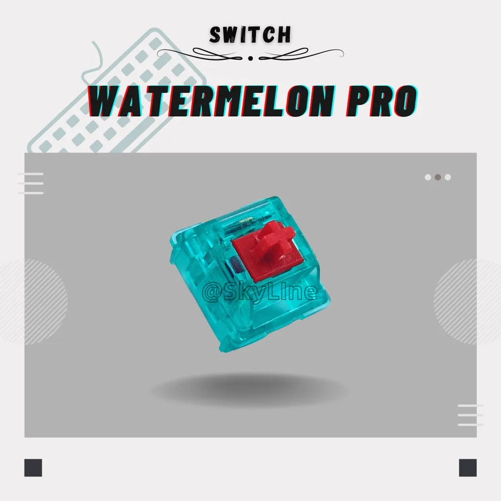 Next Time Watermelon Pro Switch Linear Tactile Hot Swap RGB Switches  For Mechanical Keyboard SMD 3pin 42g