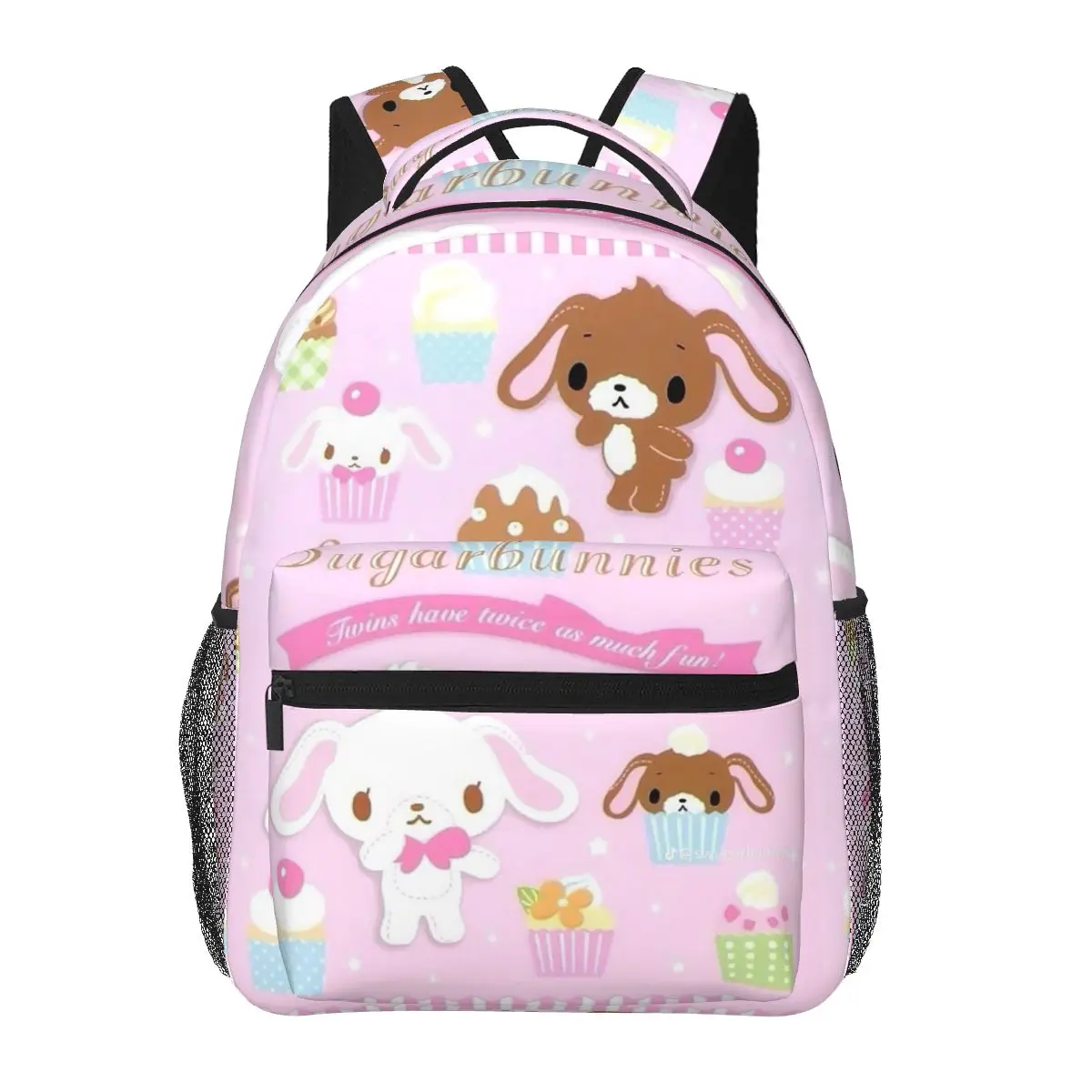 

S-Sugarbunnies Anime Cartoon Backpacks Boys Girls Bookbag Students School Bags Laptop Rucksack Shoulder Bag Large Capacity