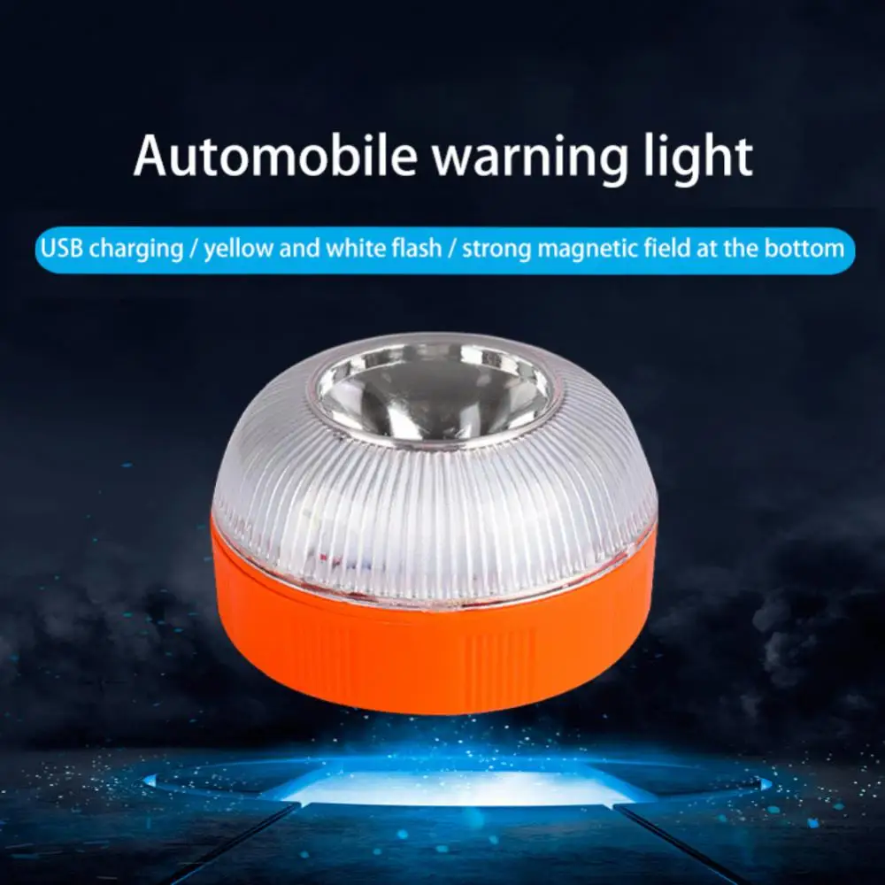 Rechargeable LED Emergency Car Light Waterproof Portable Emergency Beacon Light Induction Strobe Light Accident Lamp Safety Tool