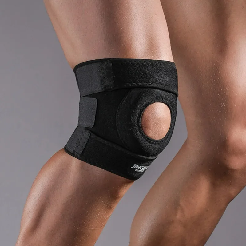 무릎 지원 중괄호 정형 외과 무릎 패드 관절 통증 완화 슬개골 보호대 조정 가능한 스포츠 Kneepad 가드 속박 벨트 Meniscus