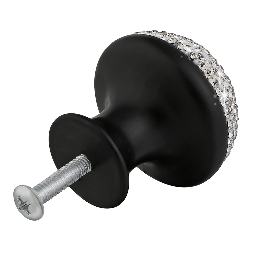 

Drawer Knobs Doorknob Doorknobs Diamond Aluminum Handle Black Handles for Cabinets Interior