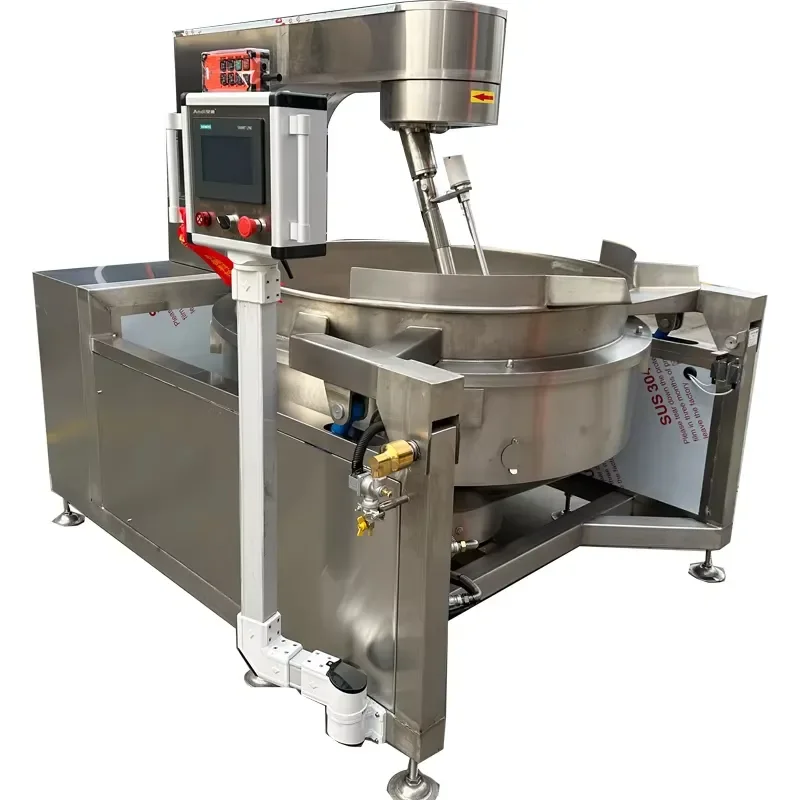 Mini 200L 500L Steam Vacuum Jam Making Machine Sauce Double Jacketed Kettle with Mixer for Food Processing