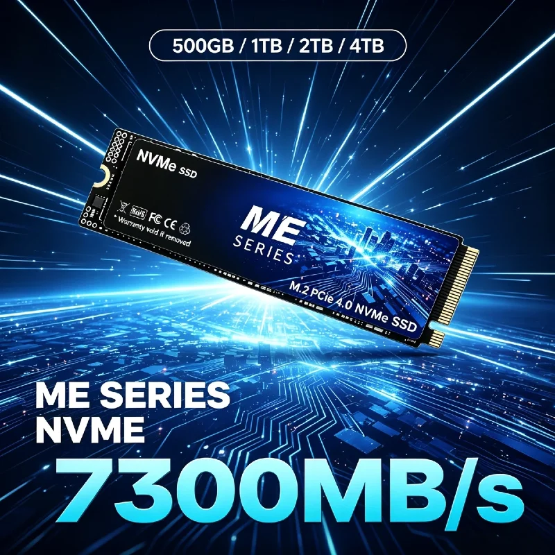ME M2 NVMe SSD 500GB 1TB 2TB 4TB PCIe4.0 3.0 Internal Hard Drive for Gaming Laptop Desktop PS4 PS5 Pro Ultra Max Speed