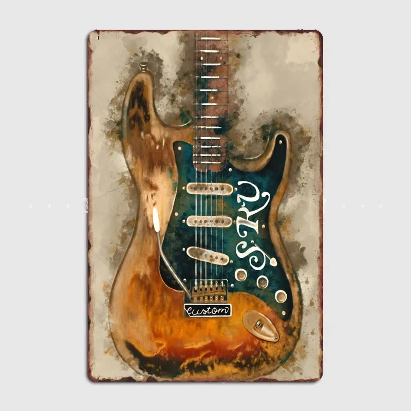 Stevie Ray Vaughan Axe Create A Cozy Room With Knight Artistic Panel Featuring Characters And Scenery