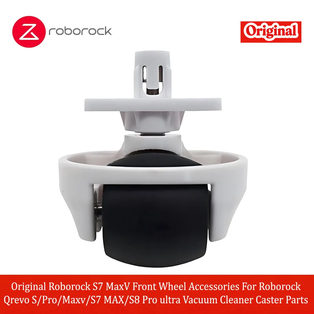 Accesorios originales para rueda delantera Roborock S7 MaxV, piezas de repuesto para aspiradora Roborock Qrevo S/Pro/Maxv/S7 MAX/S8 Pro Ultra