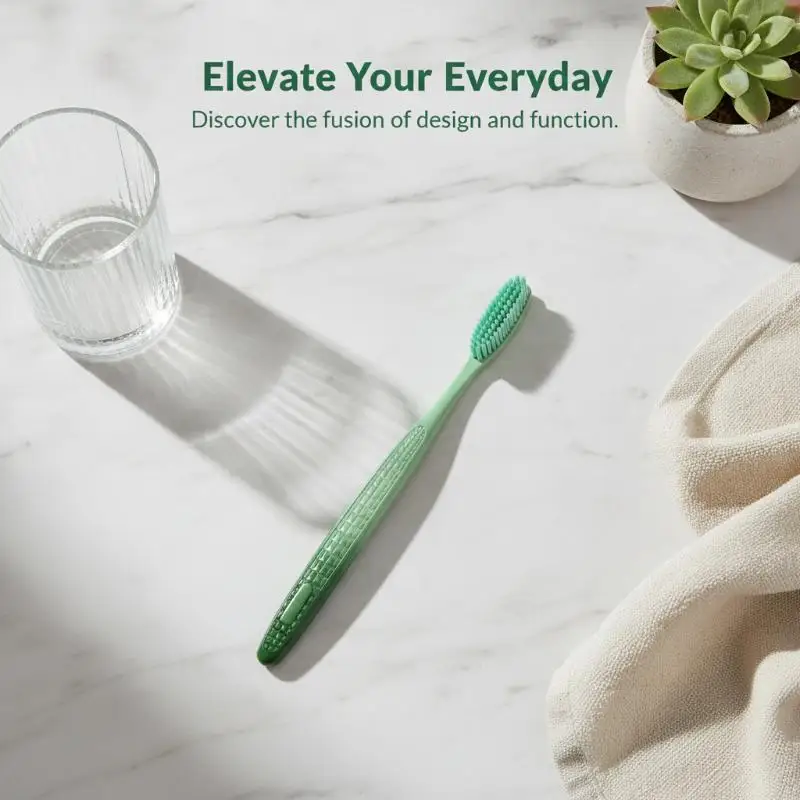 new 4 Pack Soft Extended Toothbrush Heads Widened Head Design for Efficient Plaque Removal Daily Teeth Care