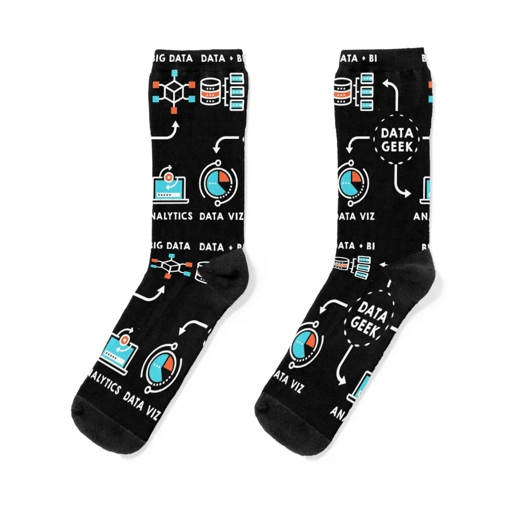 

Data T-Shirt, apparel, accessories for Data Analyst,Scientists, engineers, BI Socks hip hop kids floral Men Socks Women's