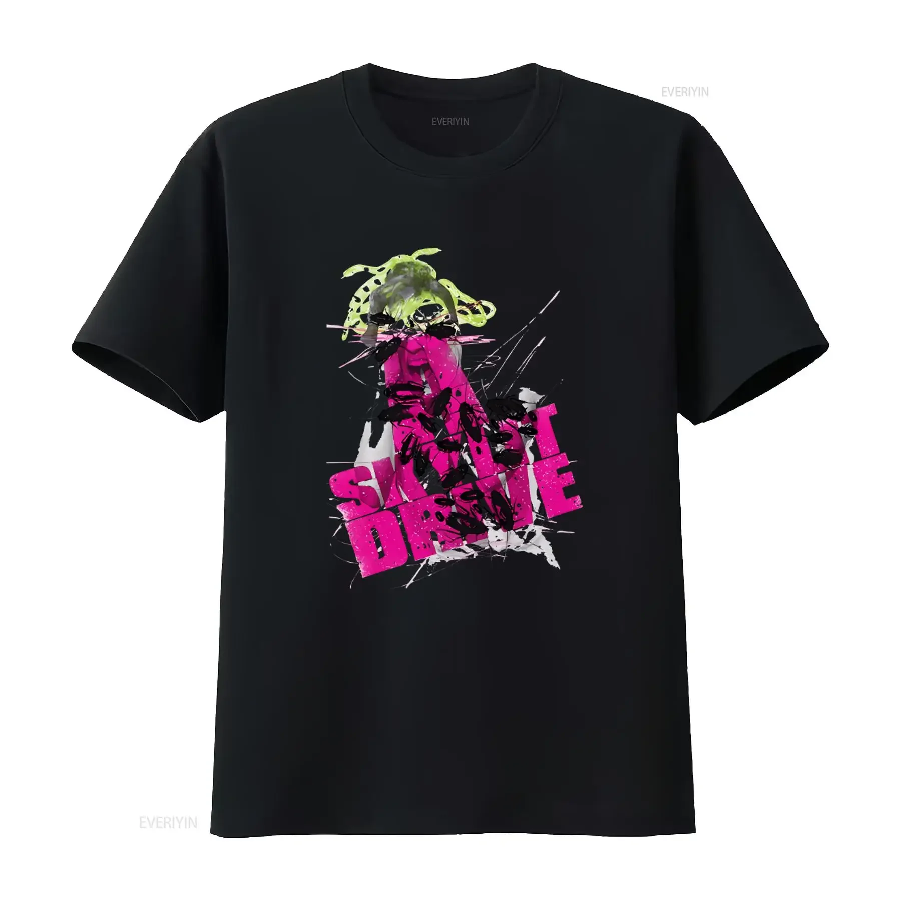A SKYLIT DRIVE Roach Girl Emo Post Hardcore Band Print T Shirt vintage Washed Stretched Comfortable Breathable graphic Slightly