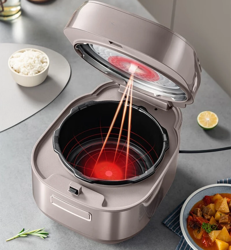 طنجرة ضغط فولاذية مزدوجة IH منزلية 220 فولت