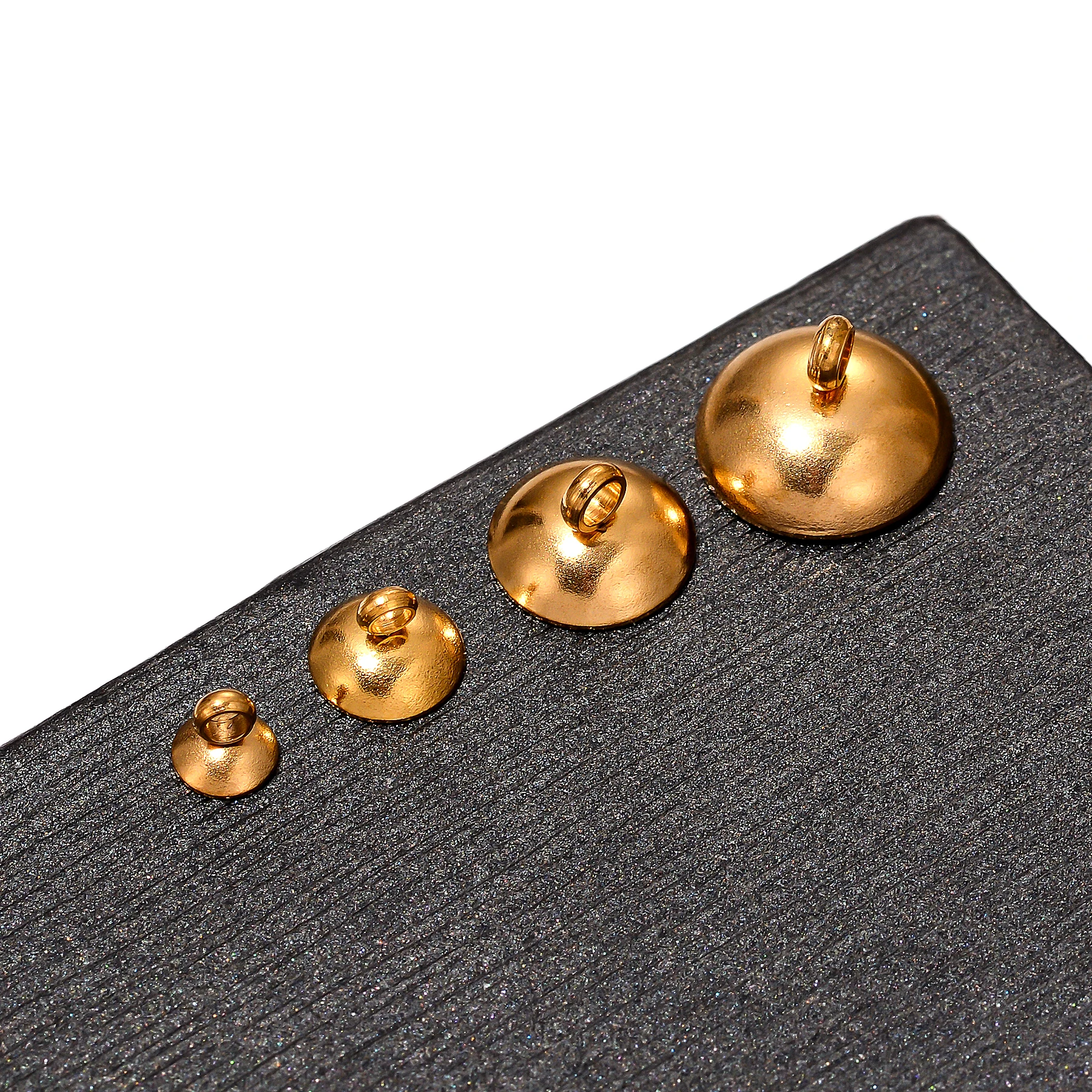Großhandel 50/100 Stück Edelstahl-Anhänger-Haken, Perlenkappen, Perlenhalter, Perlenstifte für DIY-Halsketten, Ohrringe, Charms und Schmuckherstellung – Detail 6