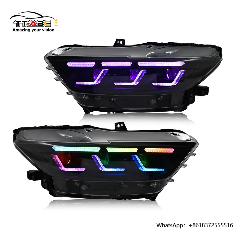 

Wholesale High-Quality A201-RGB LED Headlamp Headlight Assembly for Ford Mustang 2015-2017