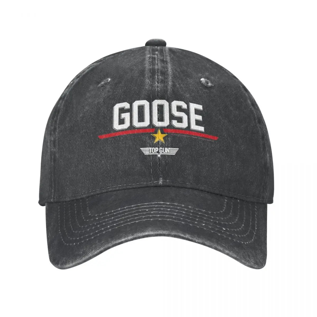 top-gun-ganso-logotipo-colegial-bones-de-beisebol-classico-angustiado-algodao-headwear-estilo-unissex-treinos-ao-ar-livre-chapeus-bone