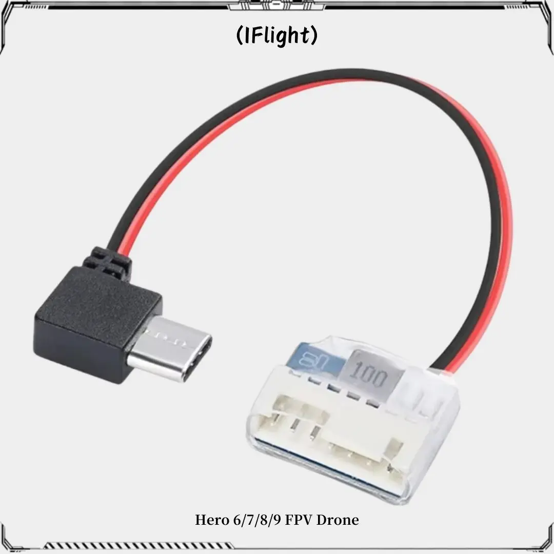 IFlight Type C to 5V Balance Plug Power Cable Charging Cable for Hero 6/7/8/9 for FPV drone part