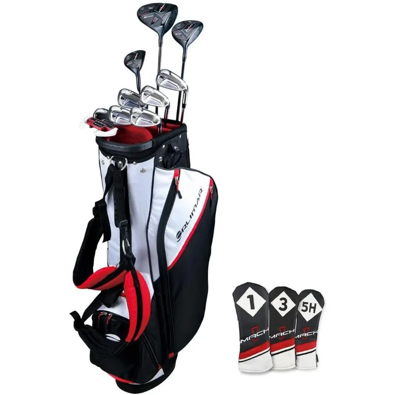 

Orlimar Mach 1 Men’s Complete Golf Club Set with Titanium Driver, Stainless Fairway Wood, Hybrid, Irons and Stand Bag