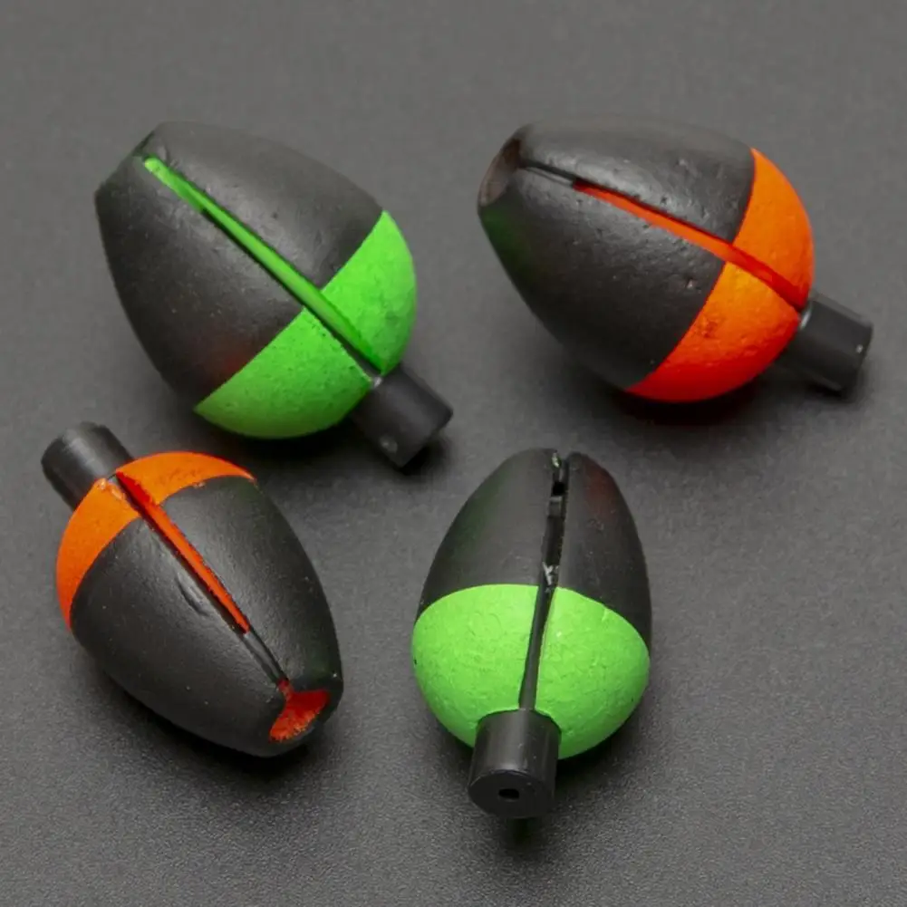 Lightweight Buoy Bobber 10pcs Oval Eva Fishing Floats for High Visibility Long Casting Freshwater Buoyancy Bobbers for Carp