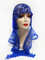 Dernière haute qualité femmes musulmanes chapeau de prière dentelle dubaï Turban casquette prêt à porter chapeau prière Islam arabie saoudite dentelle Hijab 5