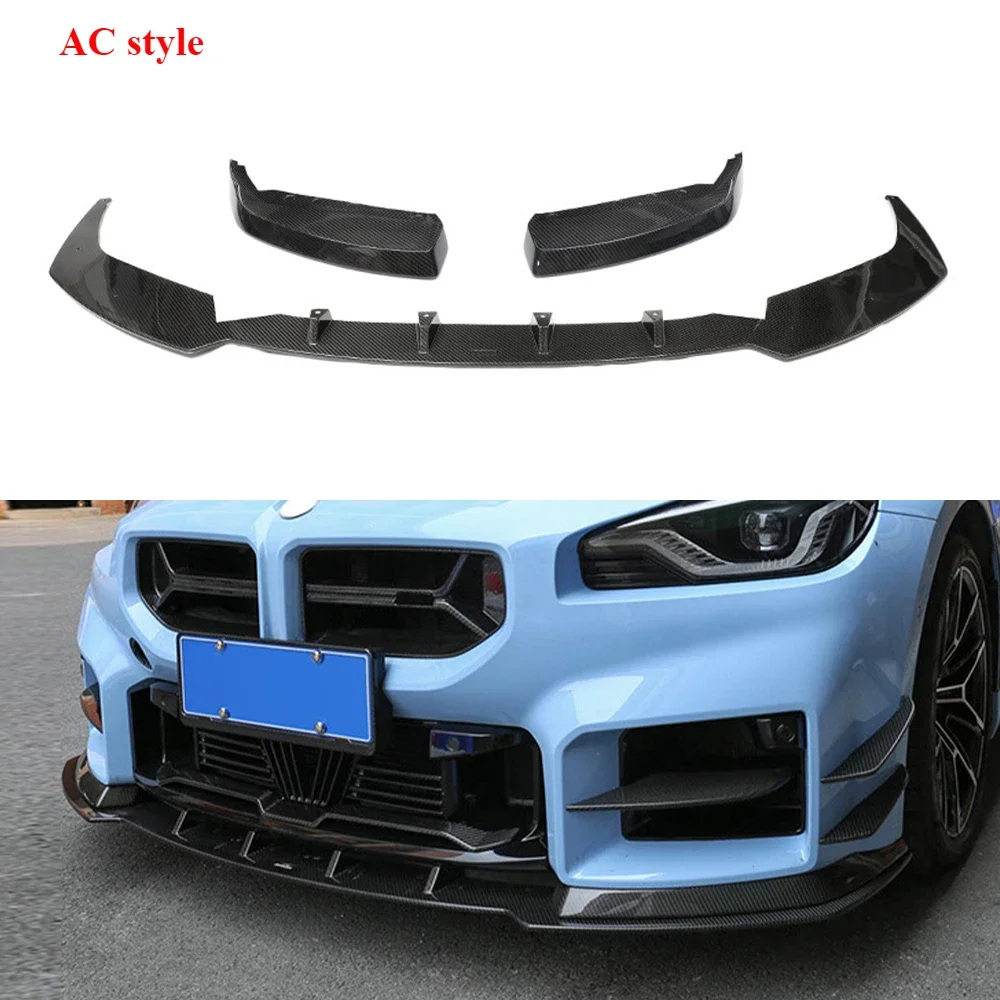 Per BMW M2 G87 2023 + Genuino Dry In Fibra di Carbonio Labbro Anteriore Paraurti Anteriore Automotive Spoiler MP Stile Body Kits Trim Accessori Auto