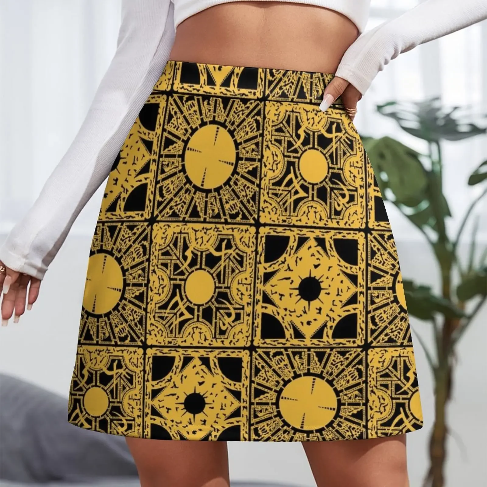 PUZZLE BOX Mini Skirt korean women's clothes Kawaii elegant skirts for women girls skirt