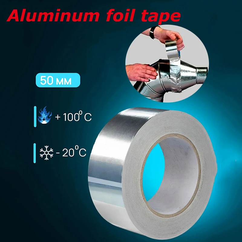 Aluminum foil tape width 3cm/5cm, waterproof, oil resistant, self-adhesive, kitchen stove sink gap sealing strip, 2pcs