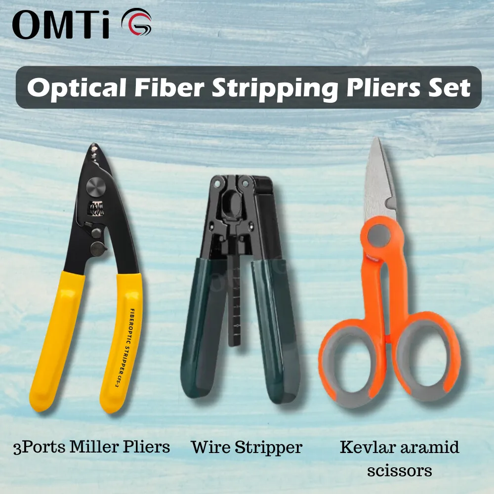 

Free Shipping 3 Packs Tool Kit There Hole Pliers Fiber Optic Stripper CFS-3 And Kevlar Aramid Scissors