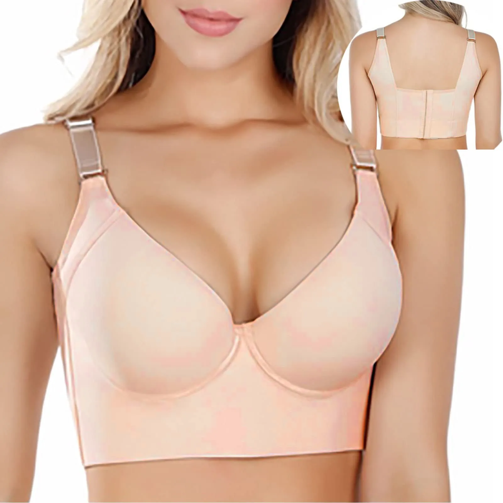 One Fab Fit Underwire Bra Push Up T Shirt Bra Modern Demi Bra Lightly Padded Bra With Convertible Straps Pack of Bras for Women