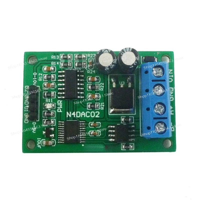 DC 12V 2CH DAC Module 0-5V 0-10V PWM To Voltage Analog Converter RS485 Modbus RTU Board
