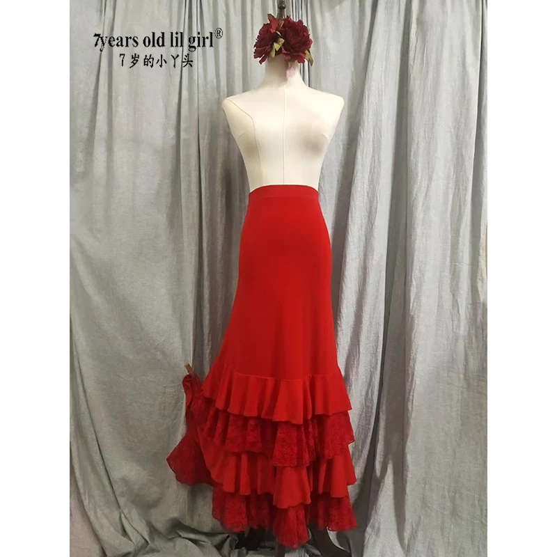 Spanish Flamenco Costume Performor Dress Women Girl Gyspy Ballroom  1estival Performance Dance Wear multiple colors DTT101