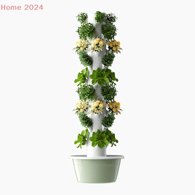 

Hydroponic Growing System Indoor Outdoor Home Grow Herb Vertical Garden Tower Vegetable Planter Pot Kit DIY