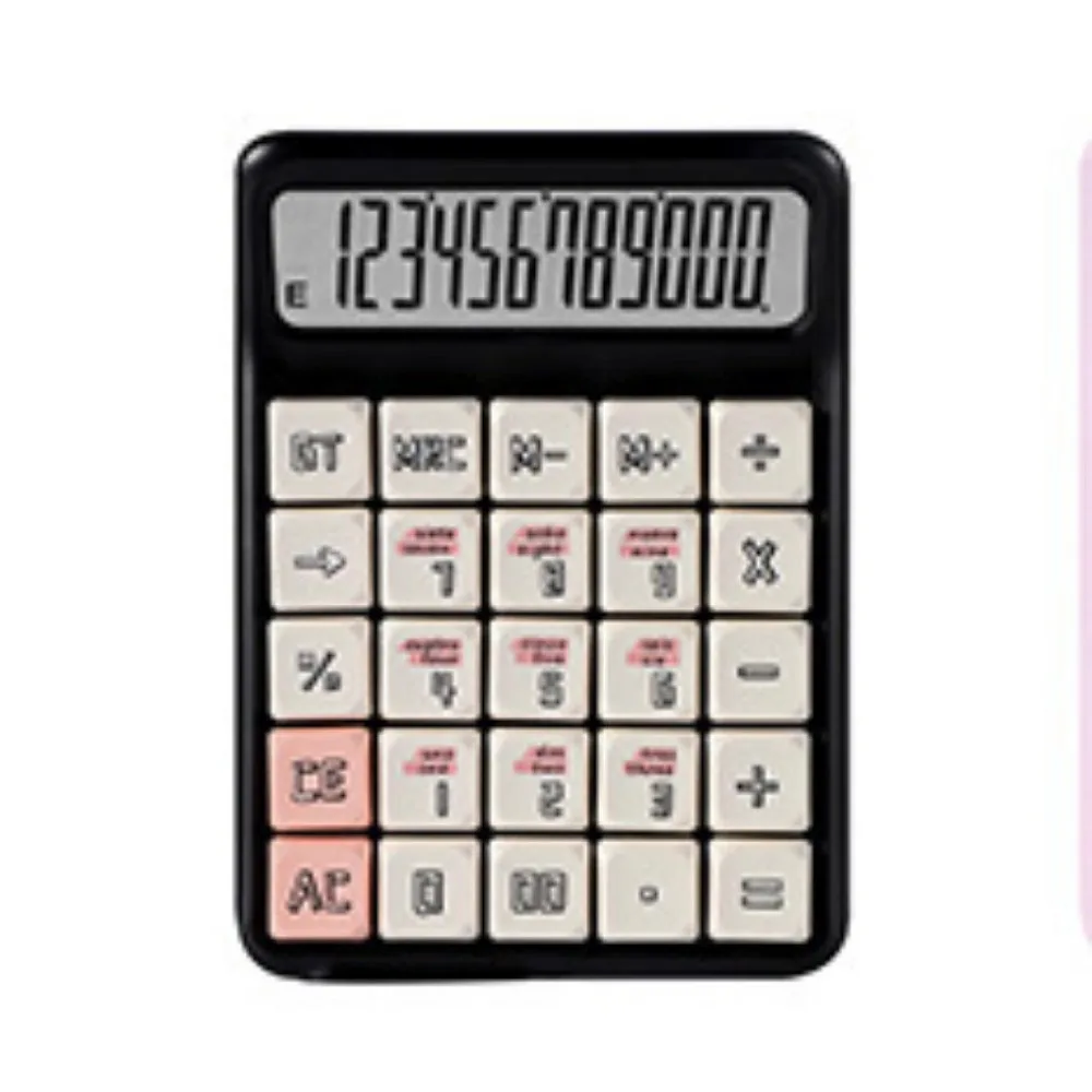 Korea Calculator Simple Solid Color High keyboard Computer Students Cute Electronic Calculator For Office School Home Stationery