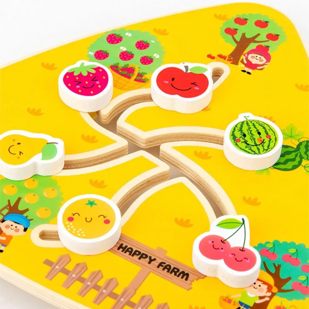 Labirinto per bambini in legno Tavola da passeggio Educazione precoce Montessori Tavole per labirinto Montessori Portatile multiuso