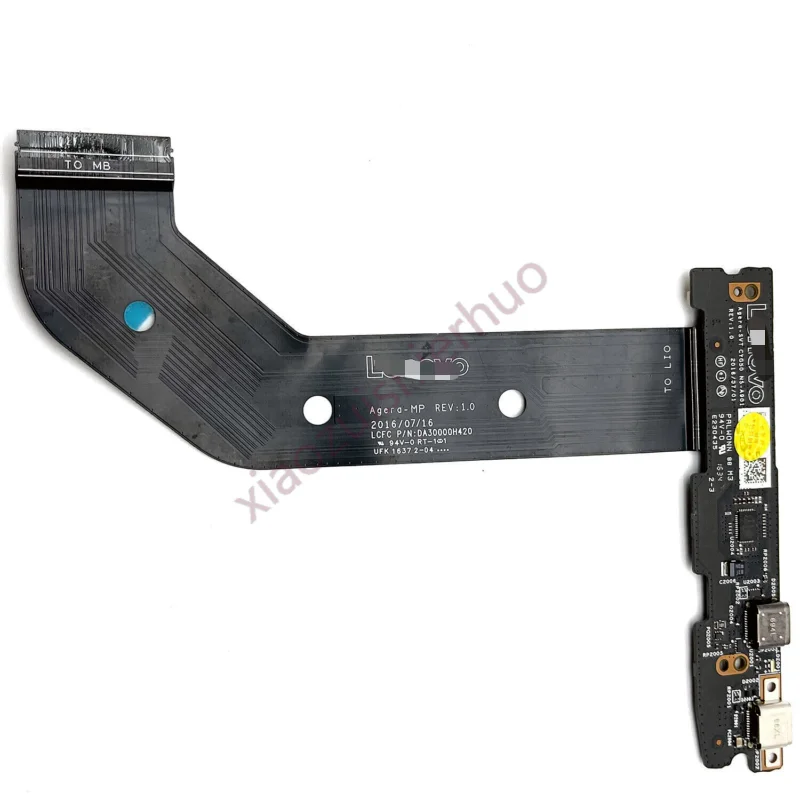 For Lenovo Yoga 910-13IKB USB C Charging Port Board with US NS-A901 Cable