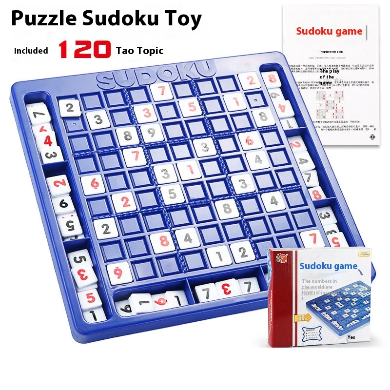 Children's Toys Sudoku Chessboard 120 Levels Logical Strategy Training Table Games Recreation Entertainment Toys for Kids Adults