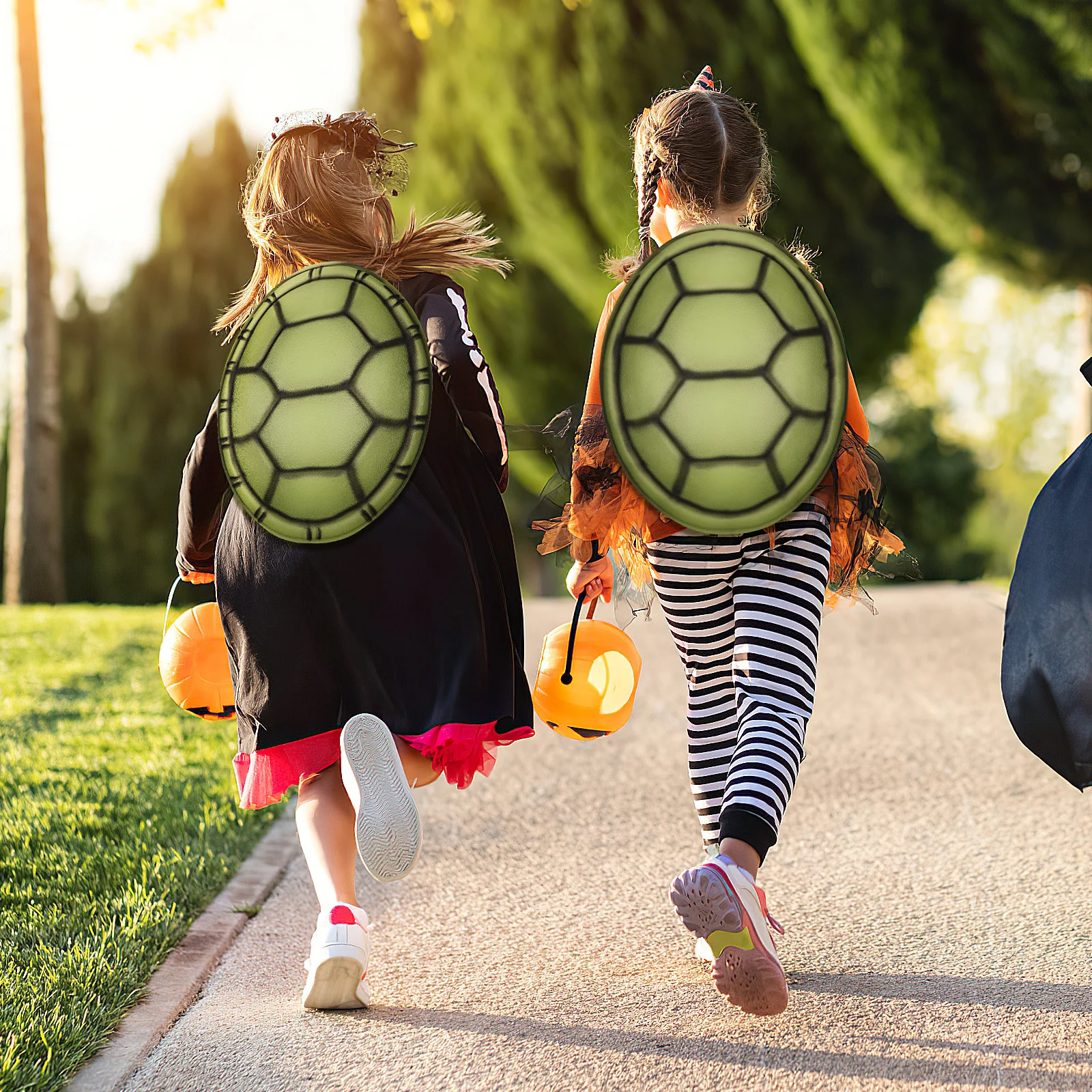 

2 pcs TurtleShellProps EVA HalloweenPartyCostume FestiveDIYDecorations ComfortableWear RandomColor Cosplay Accessories