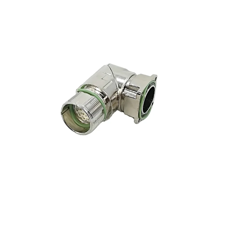 Conector macho da flange M23 do conector do codificador do servo motor