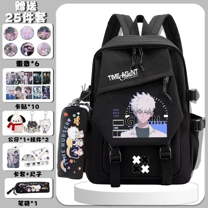 

Black White Blue Pink, Link Click, Student Kids Teens School Bags, Large Capacity Mochilas Anime Backpacks for Girls Boys Gift