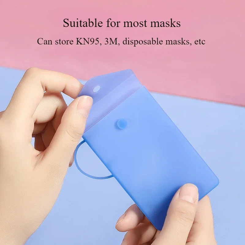 2022 New Silicone Facemask Storage Bag Portable Facemask Storage Clip Temporary Facemask Storage Bag