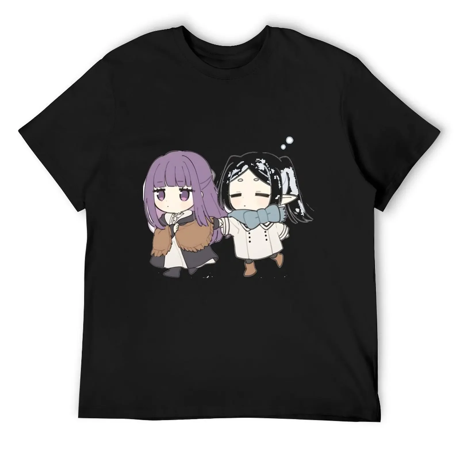 Frieren & fern T-Shirt cotton graphic tees korean fashion anime stuff funny t shirts for men