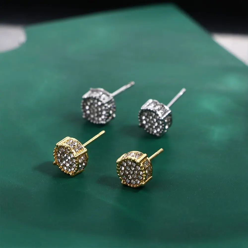 Trendy Birthday Gift Niche Design Hip Hop Fashion Jewelry Women Stud Earrings Men Earrings Ear Studs Korean Style Earrings