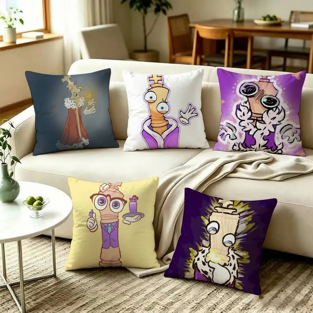 For Chess King K-Kinger  Double-Sided Printed Cushion Cover Bedroom Bedside Sofa Pillow Case