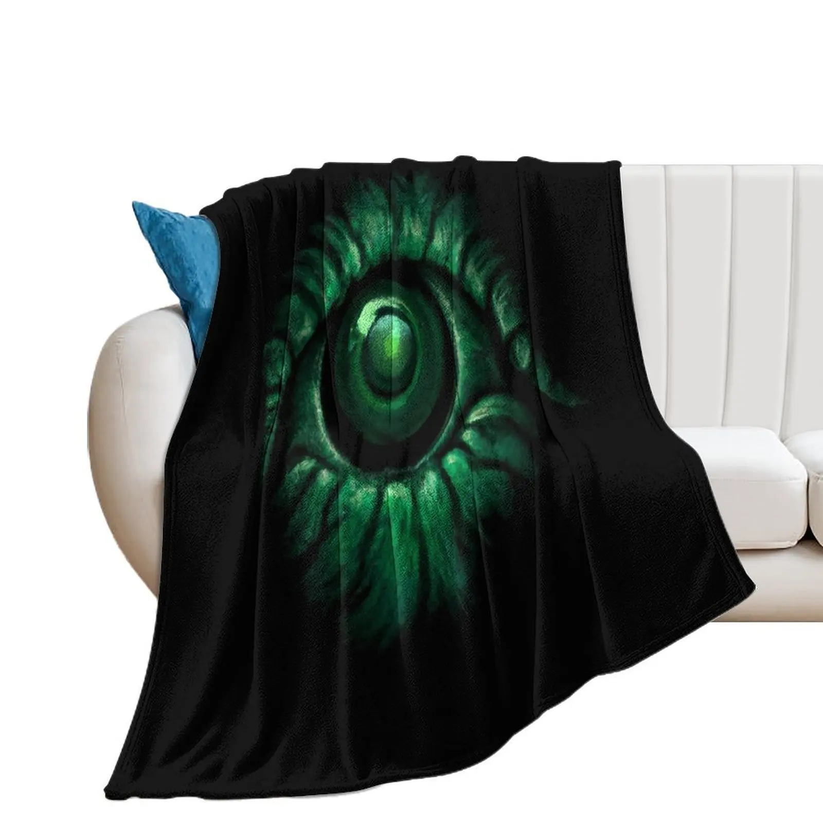 Cthulhu Eye (Waterpixels) Throw Blanket Furry cosplay anime Weighted Blankets