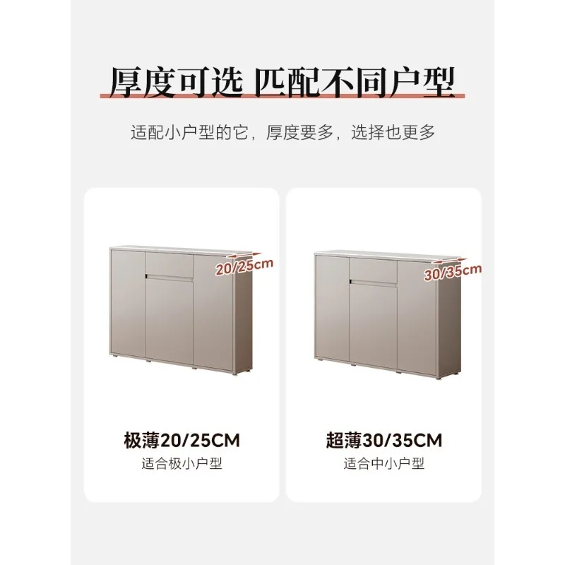 Kitchen ultra-thin sideboard, narrow wall cabinet, storage cabinet, modern and simple narrow sideboard, living room storage wall