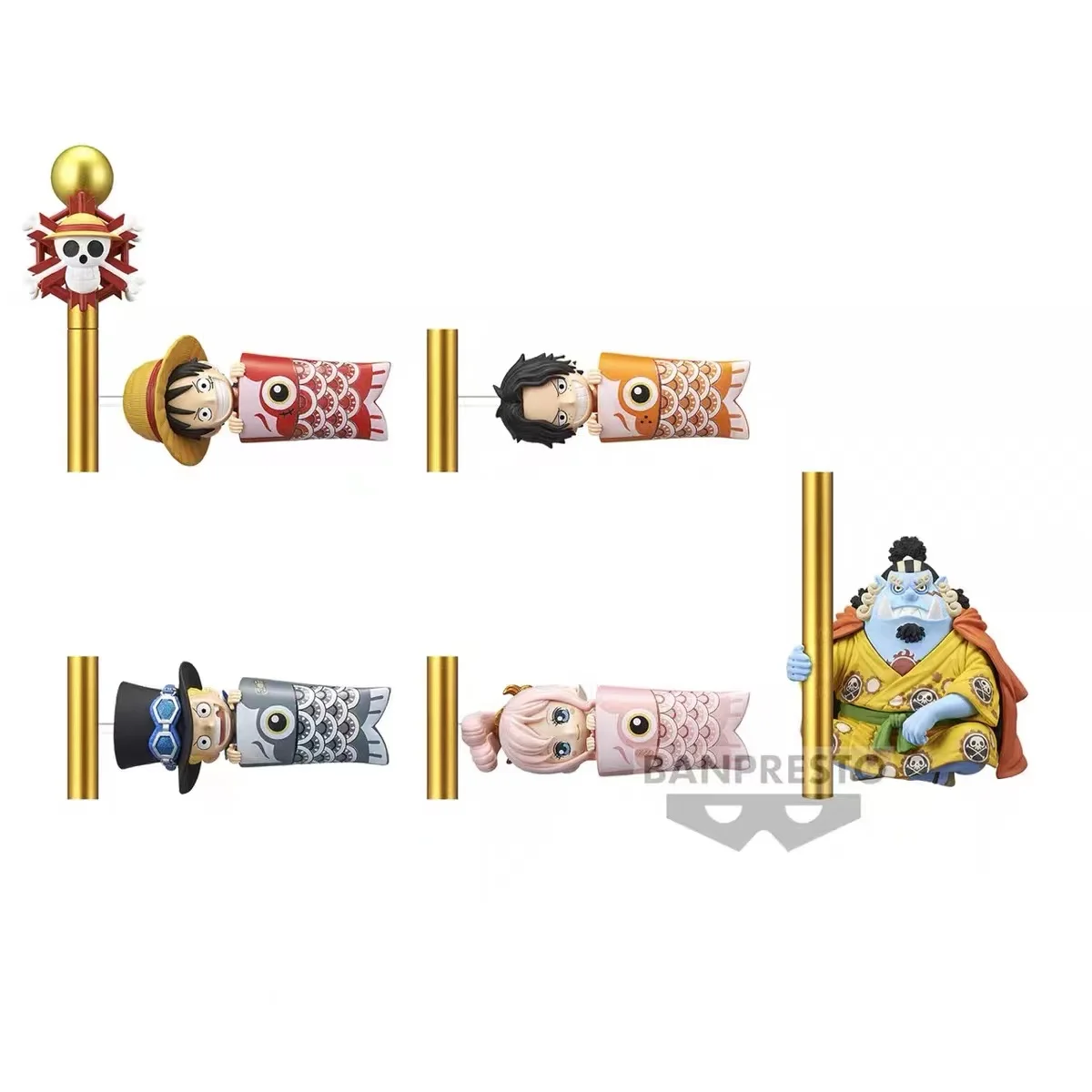 

Bandai Eyewear Factory WCF One Piece Carp Flag Luffy Ace Saab Very Ping Can Be Moving Hand Tabletop Decoration Birthday Gift