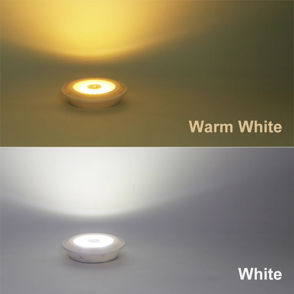 Smart Wireless Remote Control Night Light Dimmable 3W COB Cabinet Decorative Mini Lamp Kitchen Closet Staircase Aisle Bathroom