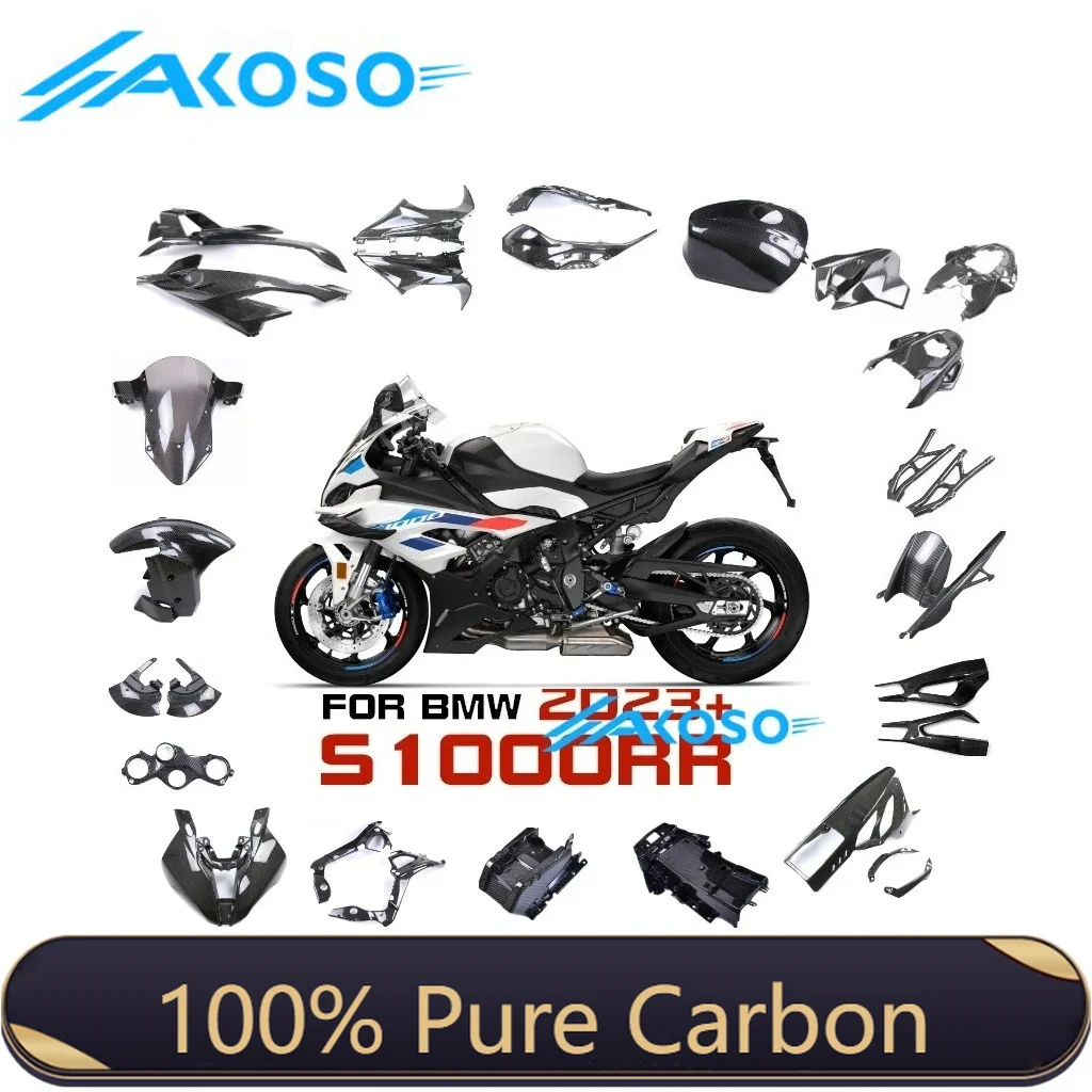 For BMW S1000RR 2024 2023 100% Full Pure 3K Dry Carbon Fiber Motorcycle Fairing Kits